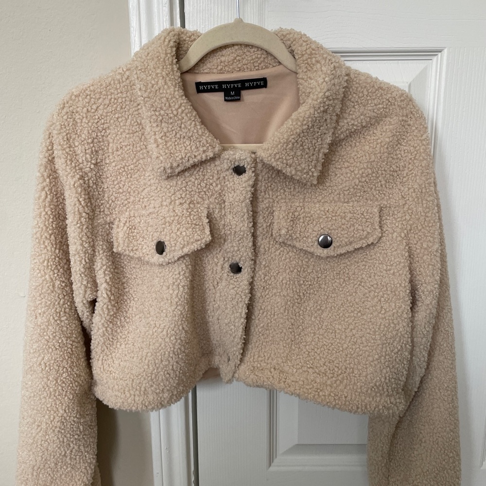 HYFVE Women’s Cropped Teddy Jacket